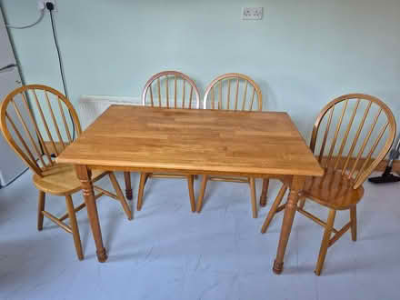 Photo of free Kitchen table 4 chairs (Perrystown Dub 12) #1