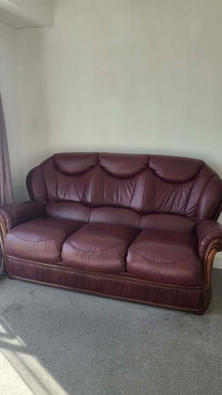 Photo of free 3 Seater Leather Sofa (CT1) #1