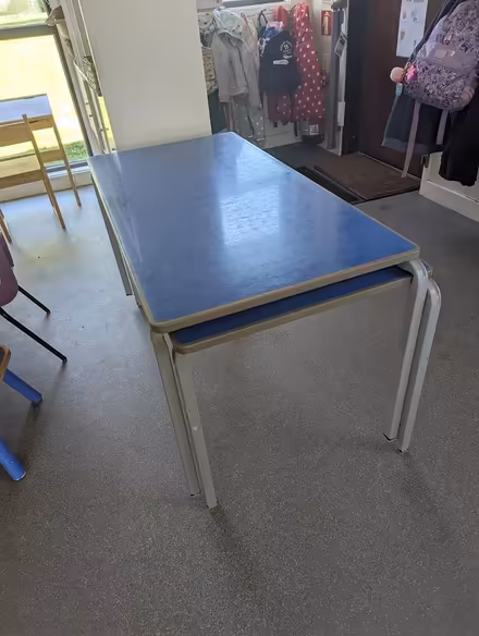 Photo of free Four school tables (Condover, Shrewsbury) #2