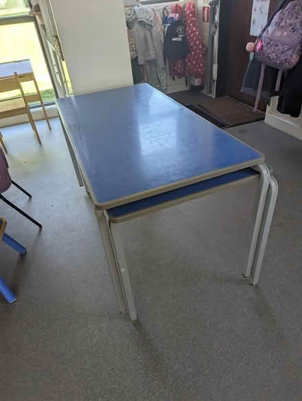 Photo of free Four school tables (Condover, Shrewsbury) #2