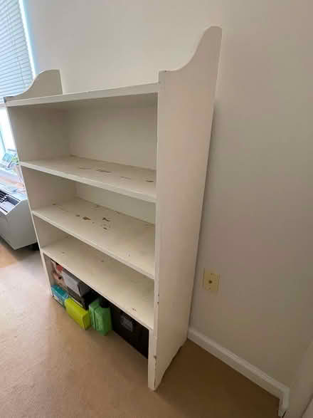 Photo of free White Wooden Bookcase (Midland Park NJ) #2
