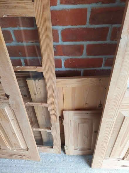 Photo of free Pine Cupboard Doors used. (Rail Croft PO7) #1
