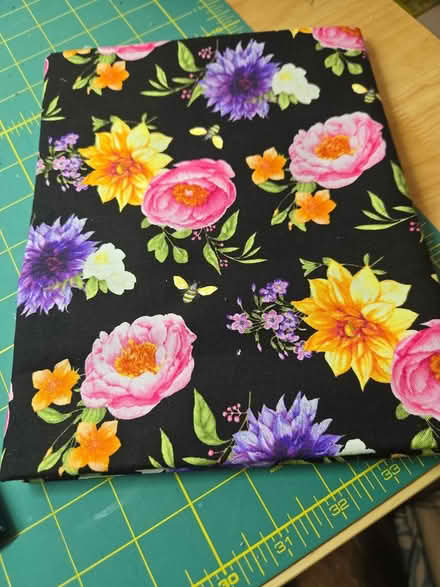 Photo of free black with flowers fabric (off Fisher Blvd) #1