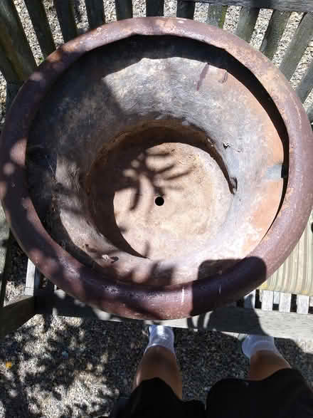 Photo of free 2 Matching Garden Urns (1456 Eolus Ave.) #2