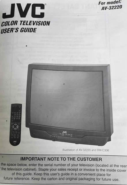 Photo of free 32 jvc tv (Burlington- L7P1T4) #2