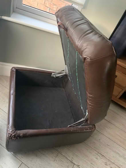 Photo of free Leather suite & ottoman (Clondalkin) #3