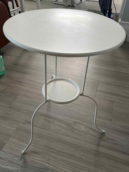 Photo of free White Metal Side Table (IKEA) (East Sunrise) #2