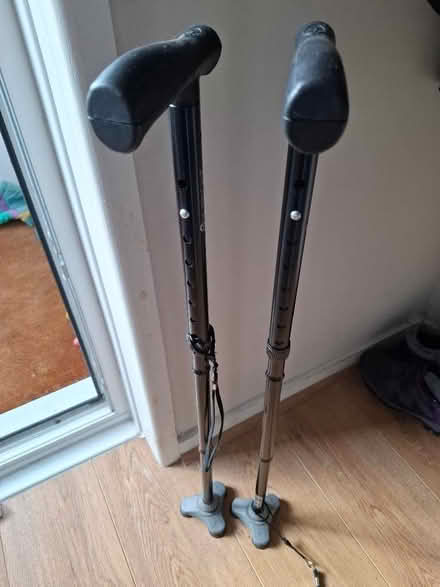 Photo of free 2 x collapsible tripod walking sticks (Symonds Green SG1) #1