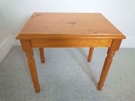 Photo of free Small pine side table or stool (Caversham Heights RG4) #1