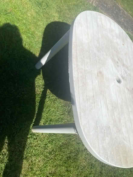 Photo of free Plastic Garden table and 4 chairs (Chatham ME4) #3