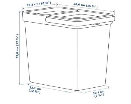 Photo of free Two IKEA rubbish/recycling bins (Trumpington Ward CB2) #1