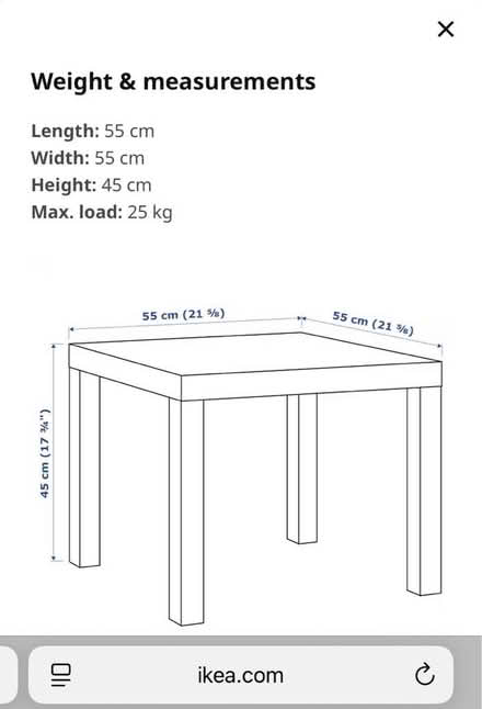 Photo of free White ikea lack table (Seaside BN22) #2
