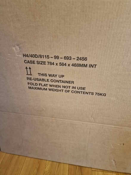 Photo of free 2 x large cardboard boxes (Matlock DE4) #2