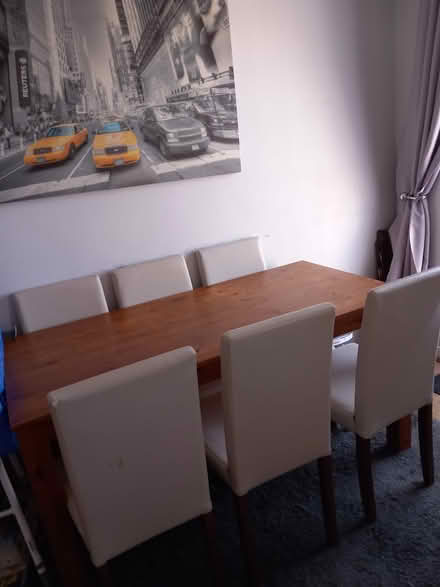 Photo of free Wooden Dining Table and 6 Chairs (Hednesford WS12) #1