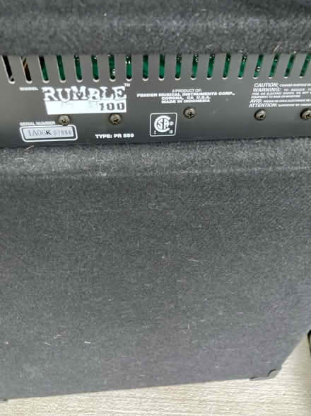 Photo of free Fender bass Amp electric - works (Palm harbor, fl) #3