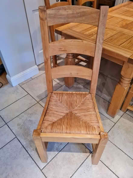 Photo of free Oak table & 6 Chairs (Mill Hill NW7) #2