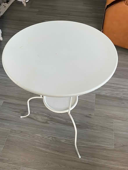 Photo of free White Metal Side Table (IKEA) (East Sunrise) #1