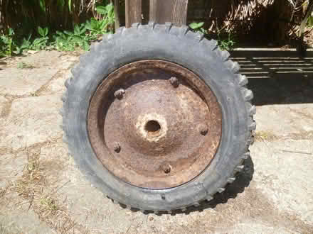 Photo of free solid wheelbarrow wheel & tyre (Runcton PO20) #1