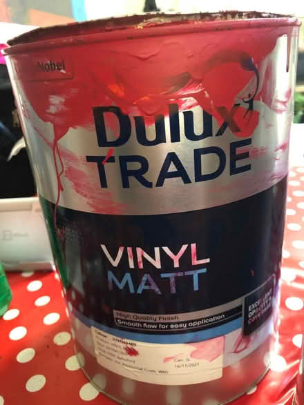 Photo of free 2 Tins deep red paint (Cripps Corner Rd TN32) #4