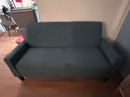 Photo of free blue couch (seven trees) #2