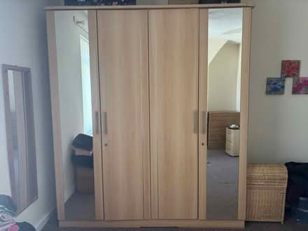 Photo of free Quad Wardrobe with 2 mirrored doors (Walton Vale, Orrel Park) #1