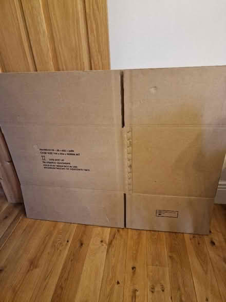 Photo of free 2 x large cardboard boxes (Matlock DE4) #1