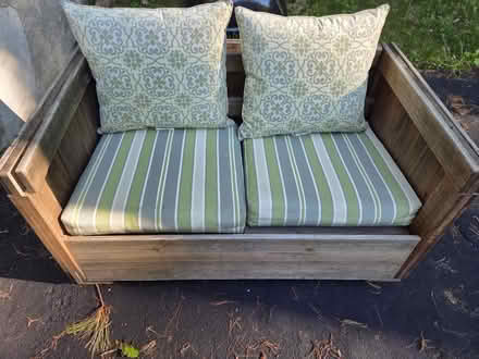 Photo of free Wooden outdoor seater (Westford MA) #1
