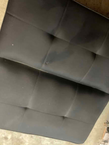 Photo of free Small black futon sofa 36 x 32“ (Foothill Blvd Cupertino) #4