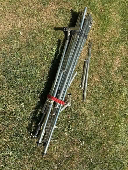Photo of free Mismatched pieces of gazebo steel poles (Coney Hall BR4) #1