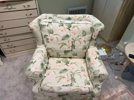 Photo of free 2x 2 seater sofas and 1x chair. (Warden Hill GL51) #1
