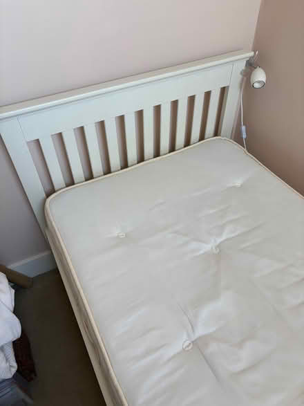 Photo of free White wood framed bed - single (Kingston Gate KT2) #1