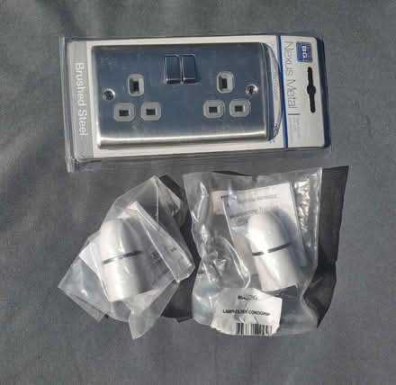 Photo of free Double socket cover & lamp holders (Leighton Buzzard) #1
