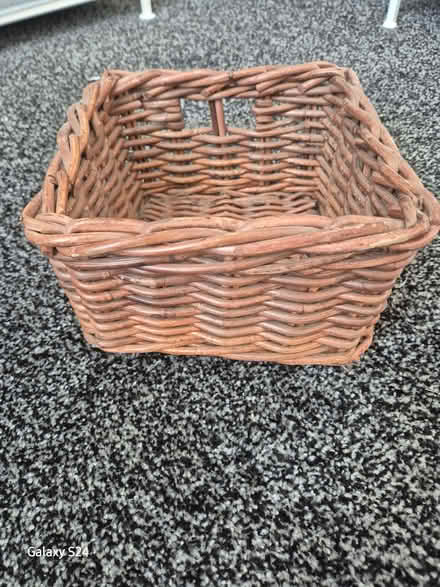 Photo of free Small square wicker basket (Royal Leamington Spa CV31) #1