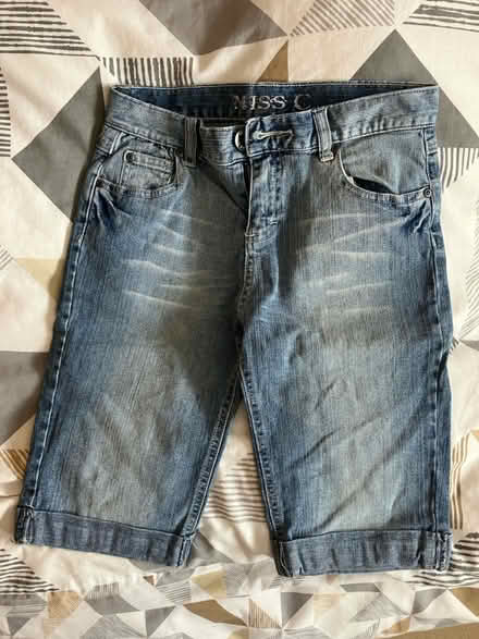 Photo of free Girls’ denim shorts, size 11-12 yrs (St. Michaels Mead, B/Stortford) #1