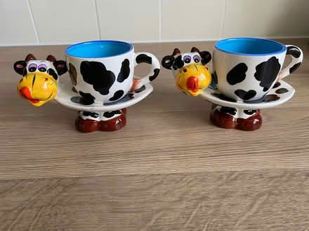 Photo of free Novelty cow cups and saucers (Kingsway) #1
