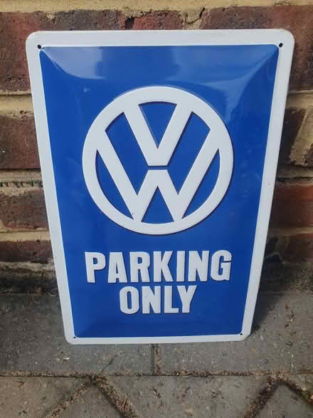 Photo of free VW parking only metal sign (KT15) #1