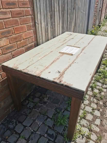 Photo of free large hardwood table (Handbridge, Chester) #1