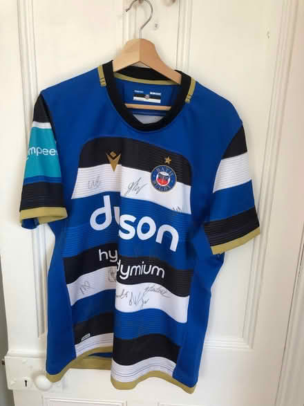 Photo of free Bath rugby signed shirt size large (Bear Flat) #1