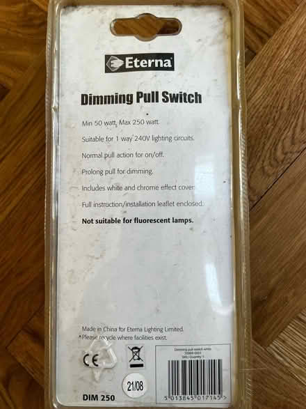 Photo of free Dimming Pull Switch (Marple SK6) #2