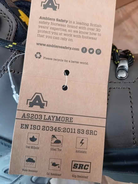 Photo of free Brand new safety boots (Buriton GU31) #2