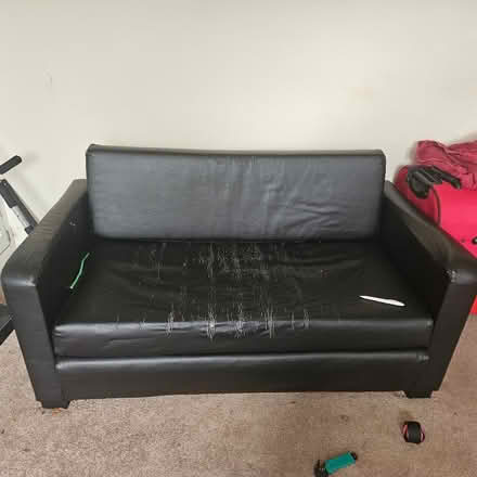 Photo of free Used leather Sofa bed (Whyteleafe CR3) #1
