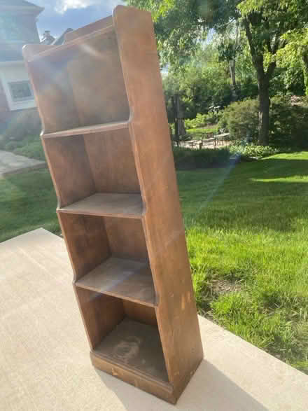 Photo of free Sturdy floor shelf unit (Darien - near 75th x Cass Ave.) #4