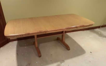 Photo of free Large dining table w/ chairs (Macomb Twp.) #1
