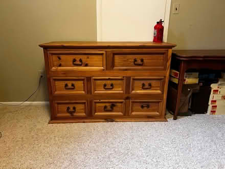 Photo of free Rustica wood dresser (Southglenn mall area) #1