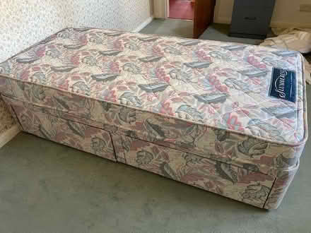 Photo of free Single Divan bed with 2 draws (Tideswell SK17) #1