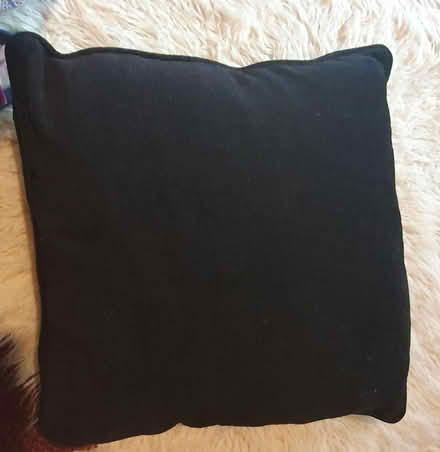 Photo of free Black corduroy cushions x 3 (Litchard, Bridgend CF31) #1