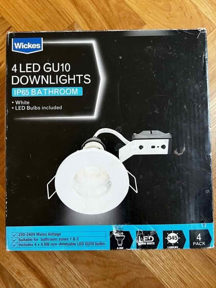 Photo of free Single LED GU10 Downlight IP65 rated (Marple SK6) #1