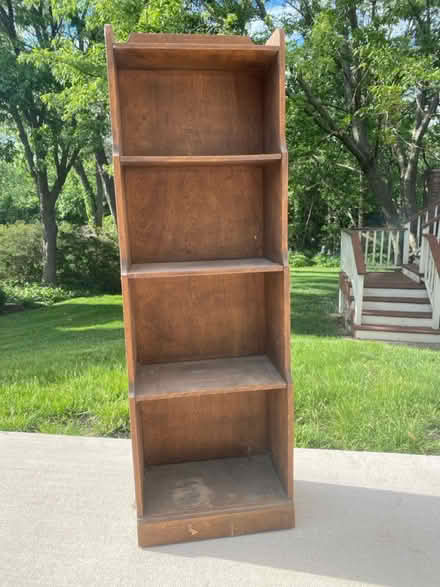 Photo of free Sturdy floor shelf unit (Darien - near 75th x Cass Ave.) #2