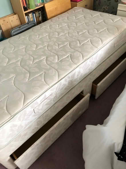 Photo of free Single 2 drawer divan bed (Wilstead MK45) #1