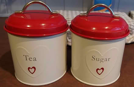 Photo of free Tea & sugar canisters. (Cogenhoe) #1